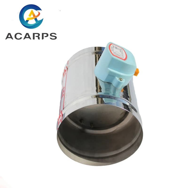 Valve d'air électrique à amortisseur 201 en acier inoxydable, clapet anti-retour motorisé pour tuyau 3/4/5/6/8 pouces 80/100/125/150/200/250mm 220V 12V 24V