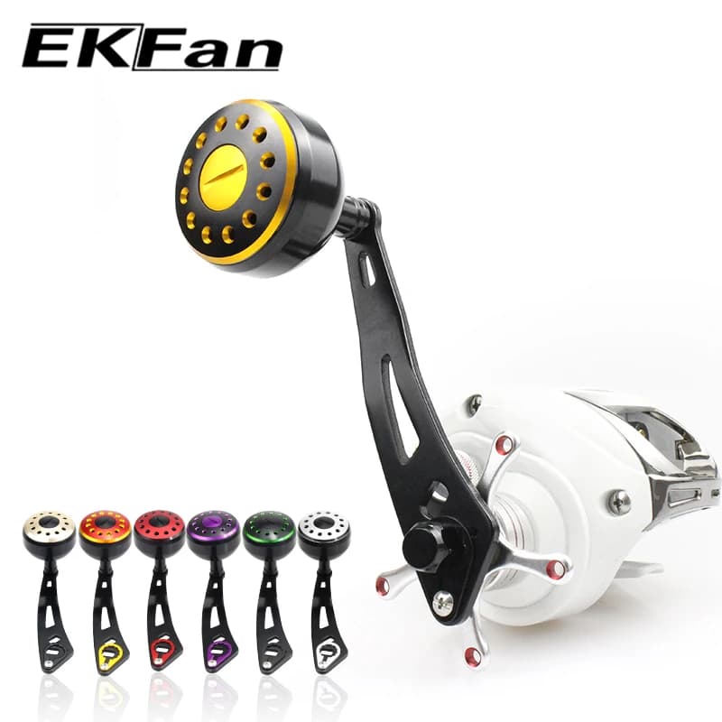 EKFan – poignée de moulinet de pêche en alliage d'aluminium, 100mm, pour trous A/S/D 7*4/8*5mm, poignée simple, accessoire de pêche