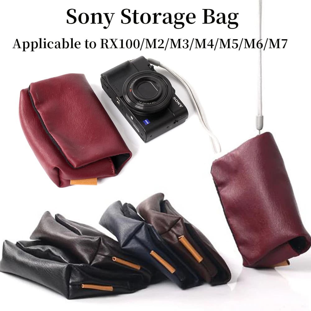 Sac en cuir PU pour appareil photo Sony, sac à main unique, sac de rangement, protection, convient pour Jas100, M2, M3, figurine, M5, Micro, M5a, M6, M7