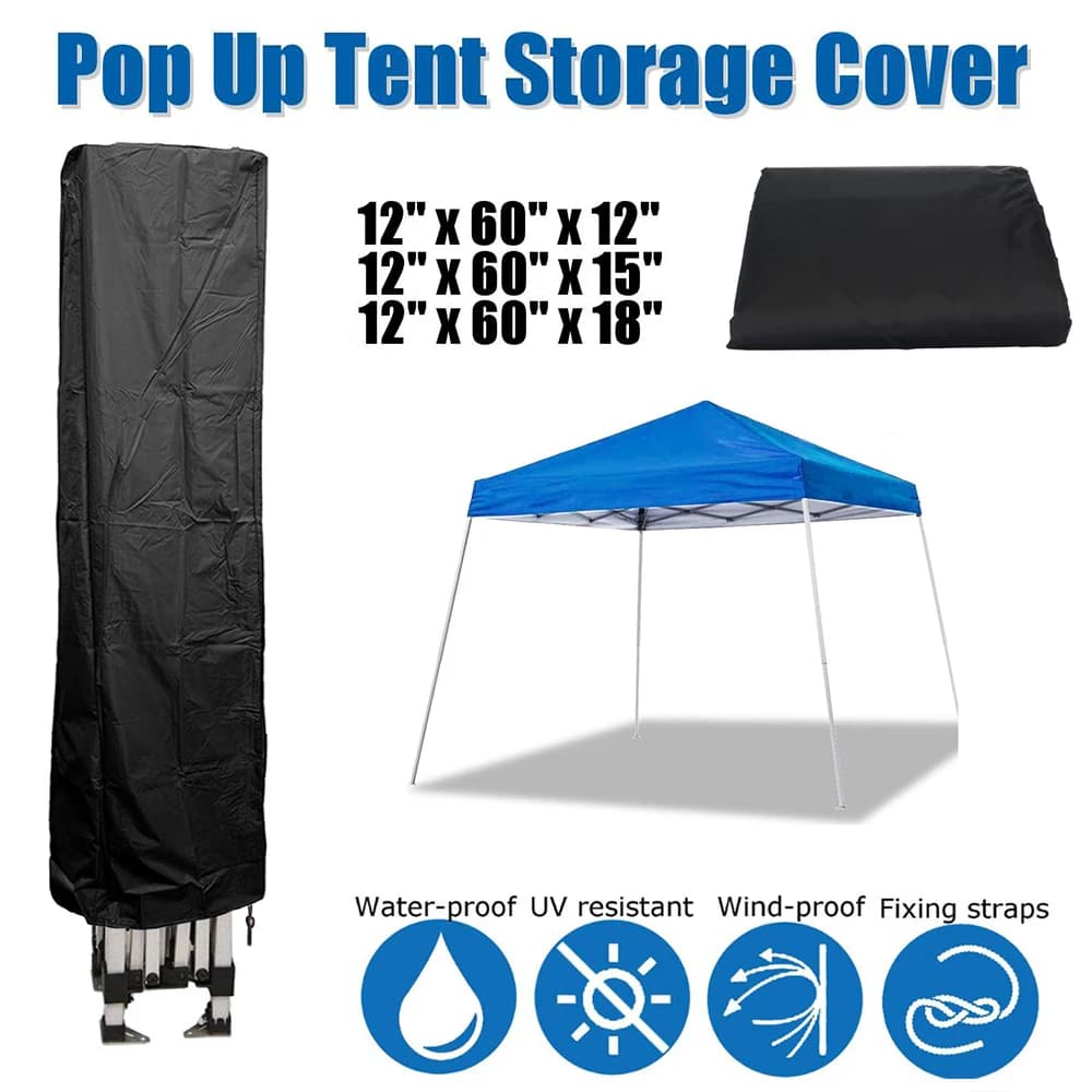 Housse de rangement imperméable Anti-UV, 3 tailles, pour auvent Pop-Up, tente de jardin, gazébo, auvent d'extérieur, protection d'ombre