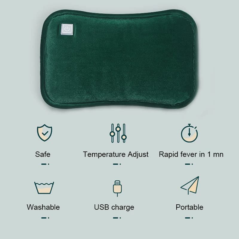 Chauffe-mains et pieds électrique en graphène USB, chauffe-sac chaud, oreiller, gants, vêtements thermiques portables, cadeau de bureau, hiver
