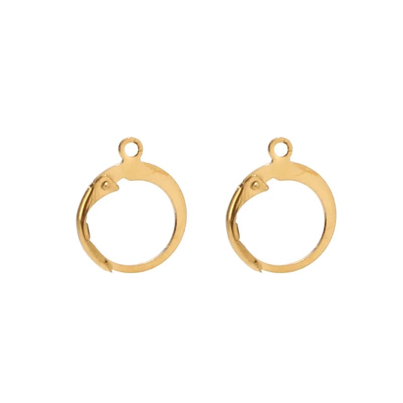 Fil d'oreille rond doré en acier inoxydable, 20 résultats de boucles d'oreilles, bricolage de connecteurs de boucles d'oreilles pour femmes