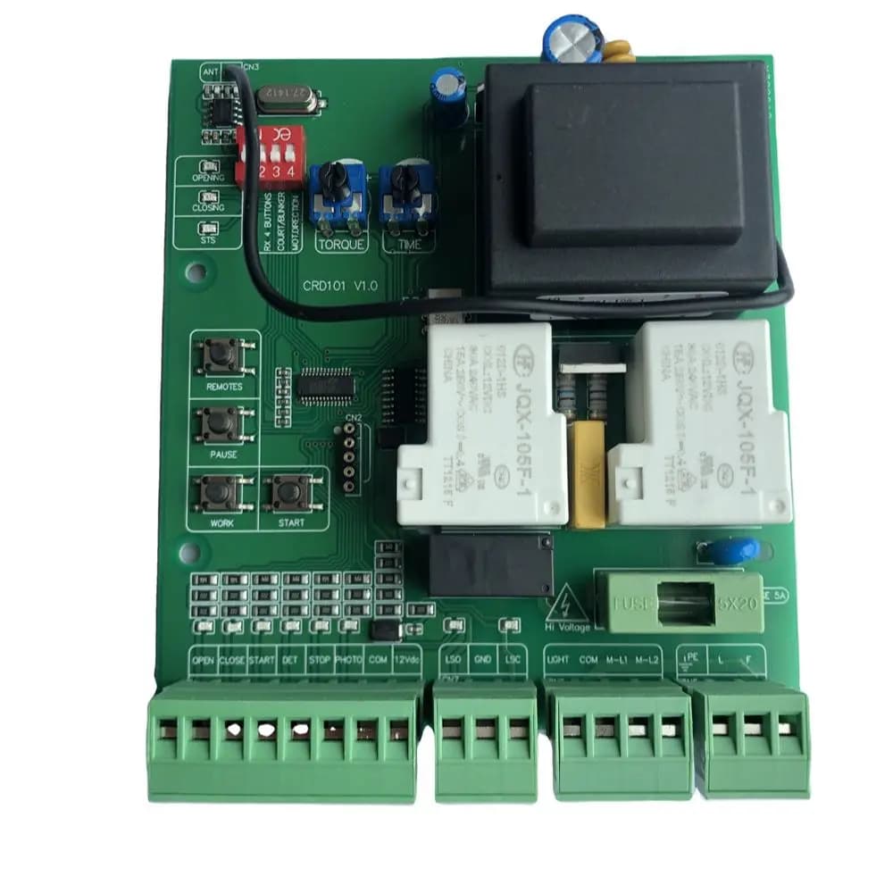 Carte électronique de commande universelle pour moteur d'ouvre-porte coulissante à usage polyvalent (version AC)