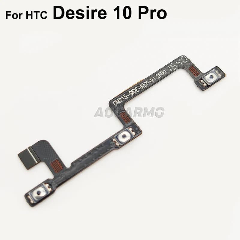 Aocarmo – bouton marche/arrêt, Volume haut/bas, câble flexible, pièces de rechange pour HTC Desire 10 Pro