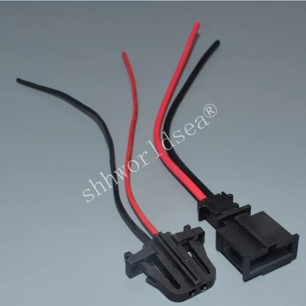 Shhworldsea – lampe de plaque d'immatriculation à 2 broches, connecteur de porte de voiture pour lumières de coffre, prise de capteur de klaxon pour VW Audi Skoda 3B 0972712 3B 0972702
