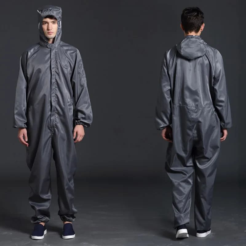 Combinaisons de protection unisexes, vêtements propres, capuche, vêtements de salle blanche, nourriture, peinture anti-poussière, vêtements de travail, 1 pièce