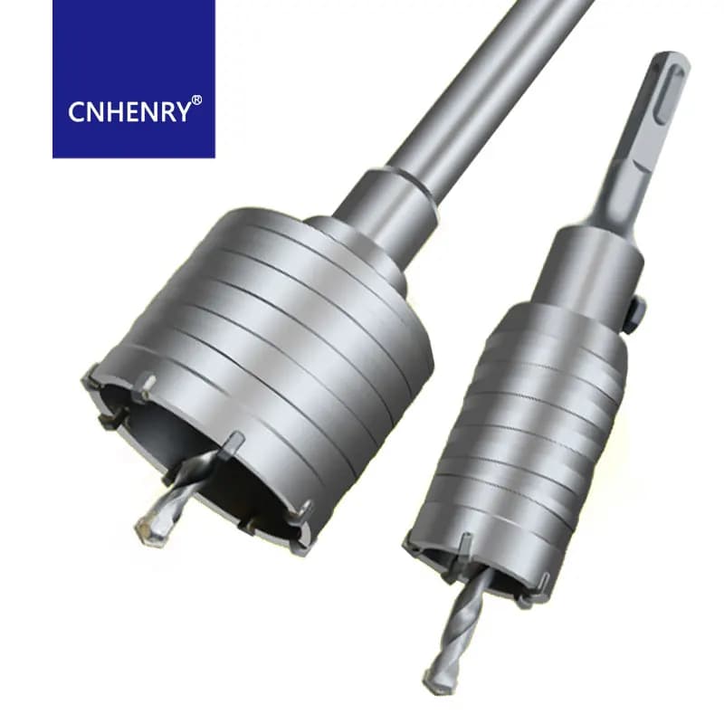 Scie cloche SDS pour béton 30-160 mm, foret électrique à noyau creux, tige de 110-530 mm, outil de perçage pour murs en pierre