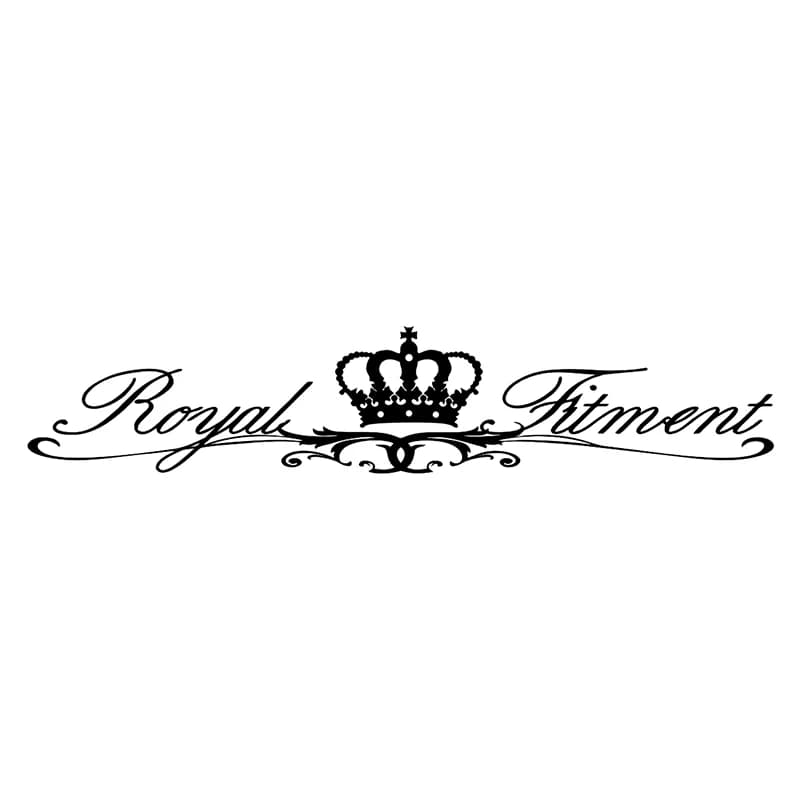 CS40081 # Autocollant en vinyle découpé Royal Fitment pour voiture, décorations automobiles imperméables sur pare-chocs et vitre arrière