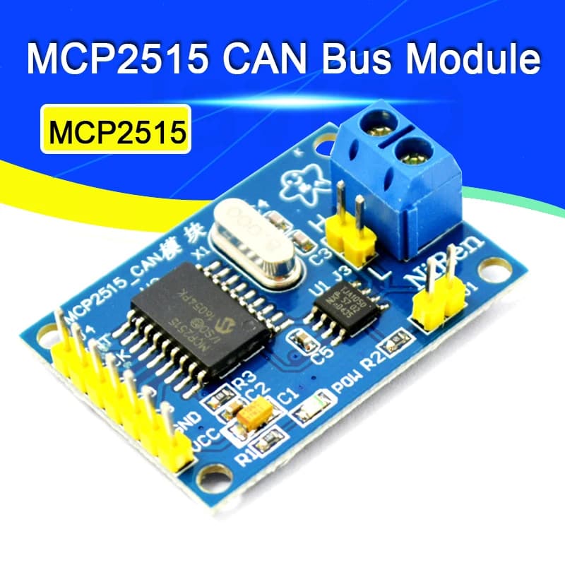 Carte technique de pilote LilBus MCP2515, récepteur éventuelles I TJA1050 pour interface de contrôleur ARM 51 MCU pour kit de bricolage électronique Ardu37
