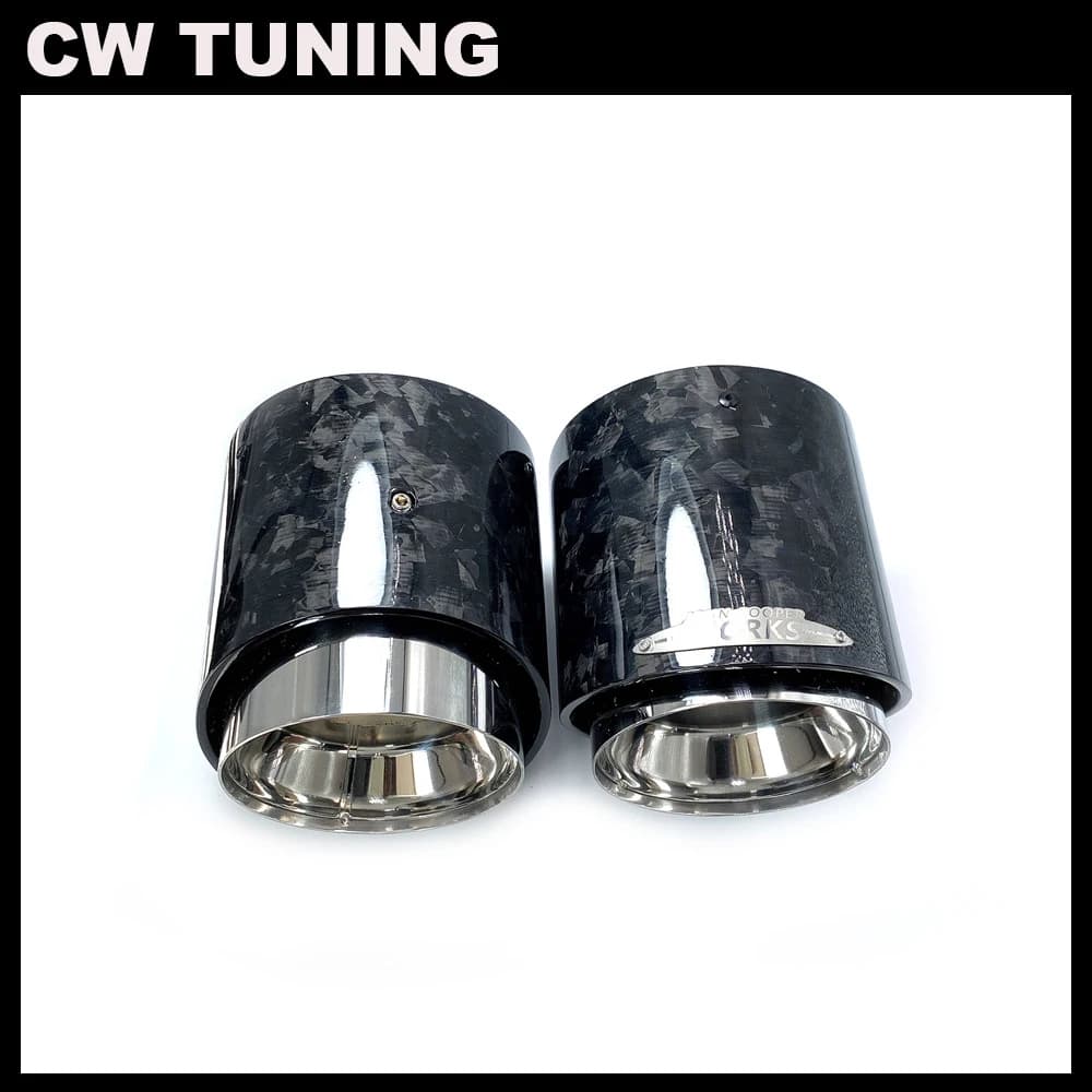 Embouts de Silencieux en Fibre de Carbone Forgé, Accessoire de Qualité Supérieure, pour Mini Cooper S F54/F55/F56/F57/F60/R55 R56, 1 Pièce