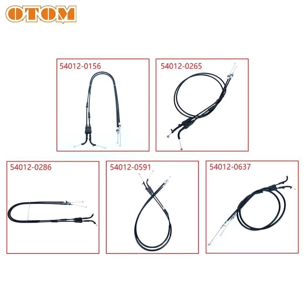 OTOM – câble d'accélérateur de moto, longueur de 1045mm à 1130mm, pour KAWASAKI KX250F KX450F, carburateur de course, fil d'accélérateur