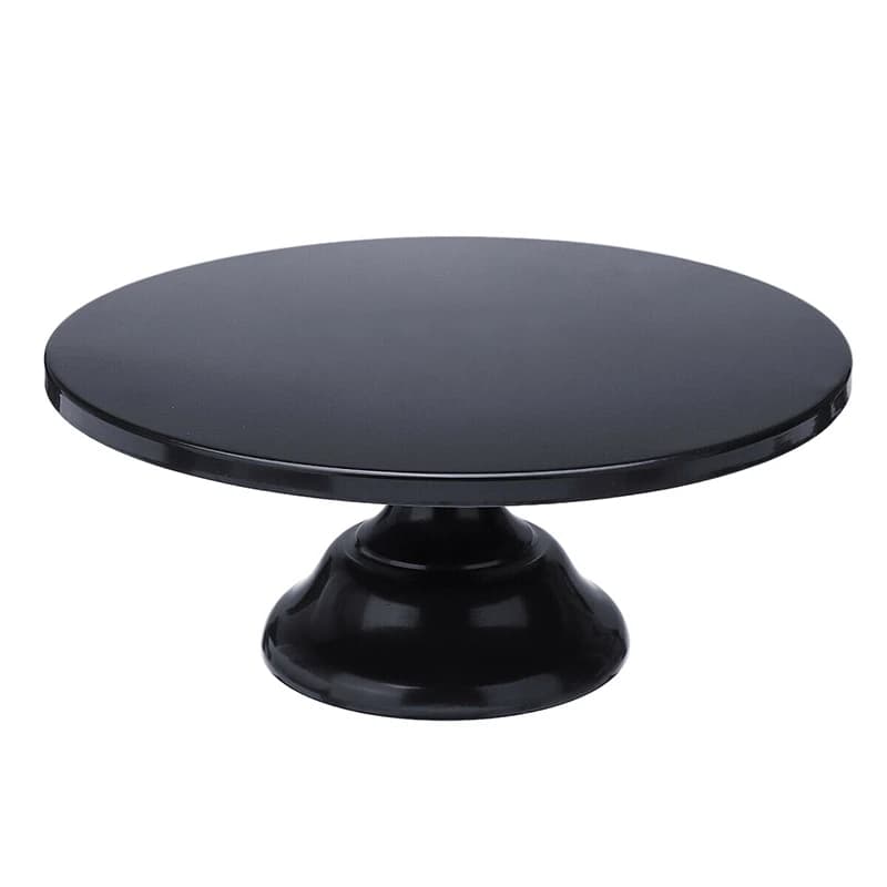 Support à gâteau rond en fer de 12 pouces, assiette à gâteau, piédestal, porte-Dessert, fête d'anniversaire et de mariage