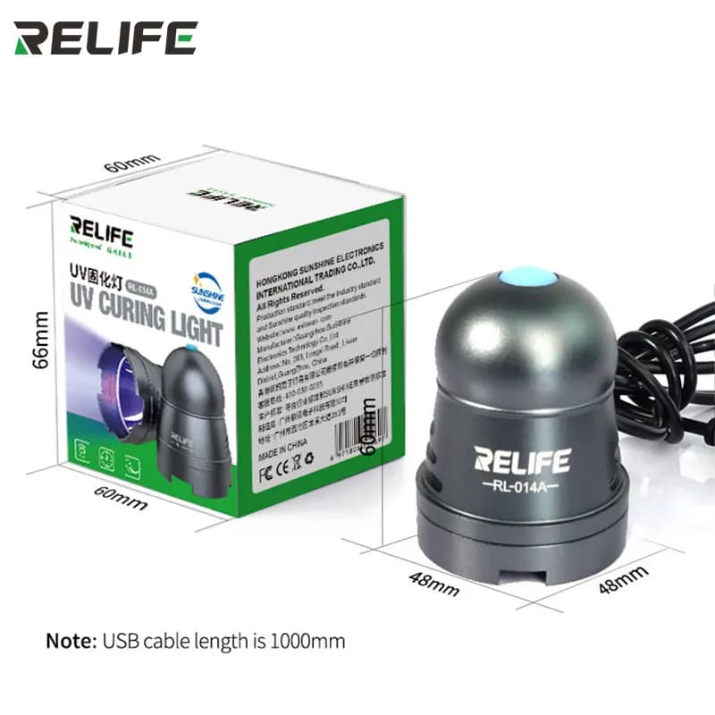 RELIFE RL-014A USB UV colle lampe à polymérisation Portable téléphone Portable outils de réparation huile verte lumière chauffante pour téléphone Portable intelligent