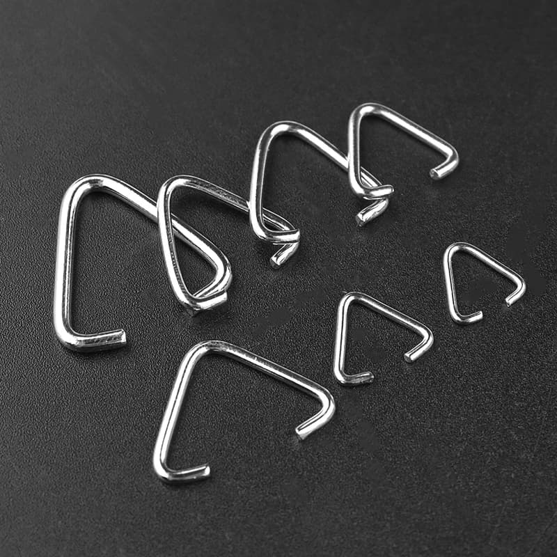 Fermoirs triangulaires, boucles à boucle, anneaux de saut, anneaux fendus, connecteurs, crochets pour accessoires de fabrication de bijoux, 50 à 100 pièces/lot