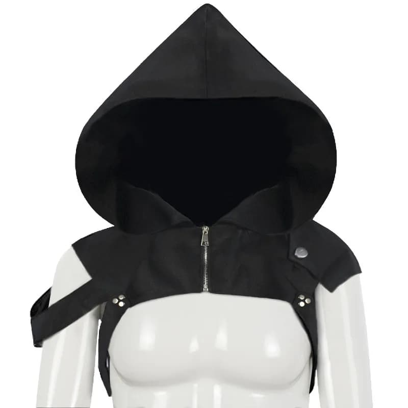 Écharpe de Capot d'Halloween Steampunk, Cache-Cou, Accessoire de Cosplay, Équipement de Casque pour Adulte, Homme et Femme, Noir
