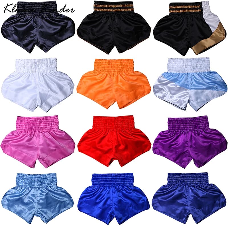 Short de boxe muay-thaï pour hommes et femmes, vêtements de boxe MMA, entraînement de musculation pour enfants, short d'entraînement sportif, pantalon de boxe Ningdéclinaison