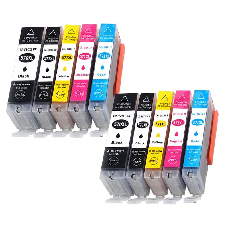 Cartouche d'encre de remplacement 570 571 PGI-570 CLI-571, pour imprimante Canon PIXMA MG5750 MG5751 MG5752 MG6850 TS6050 TS5050 TS5051