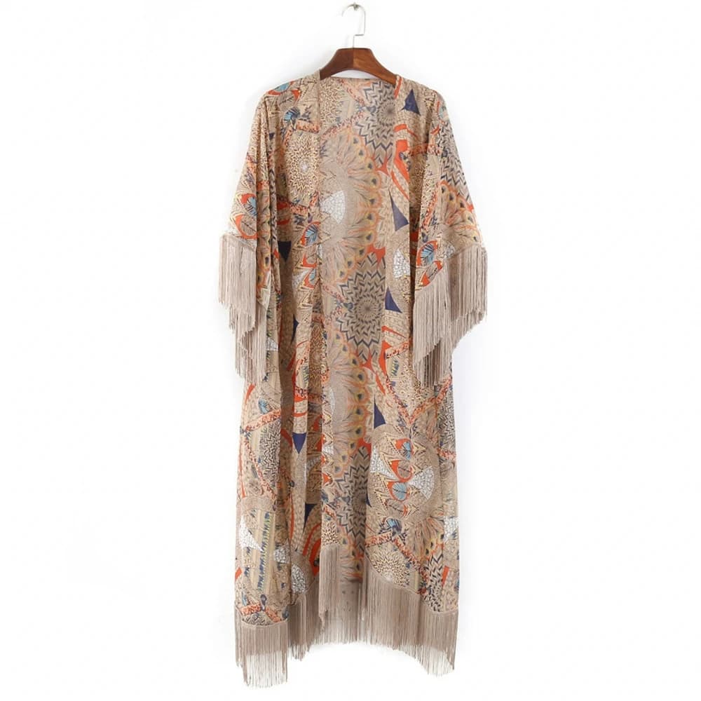 Cardigan à pampilles pour femmes, kimono japonais, cardigan à pampilles, chemisier à la mode, long cardigan Haori, robe kimono traditionnelle, chemise Obi, 2021