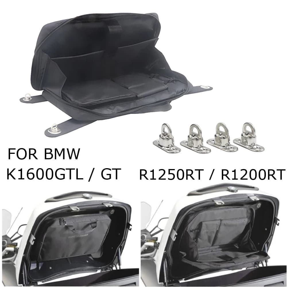 Sac de rangement noir Tour Pak Motorcycle EvaluLid, BMW K1600ightK1600GTL, R1250RT, Runow RT LC, 2021, 2019, 2018
