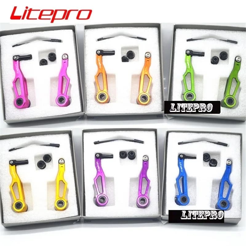 LITEPRO – étrier de frein pour vélo pliant, ultraléger, bras Long 108mm, bras court 82mm, alliage d'aluminium, partie de frein