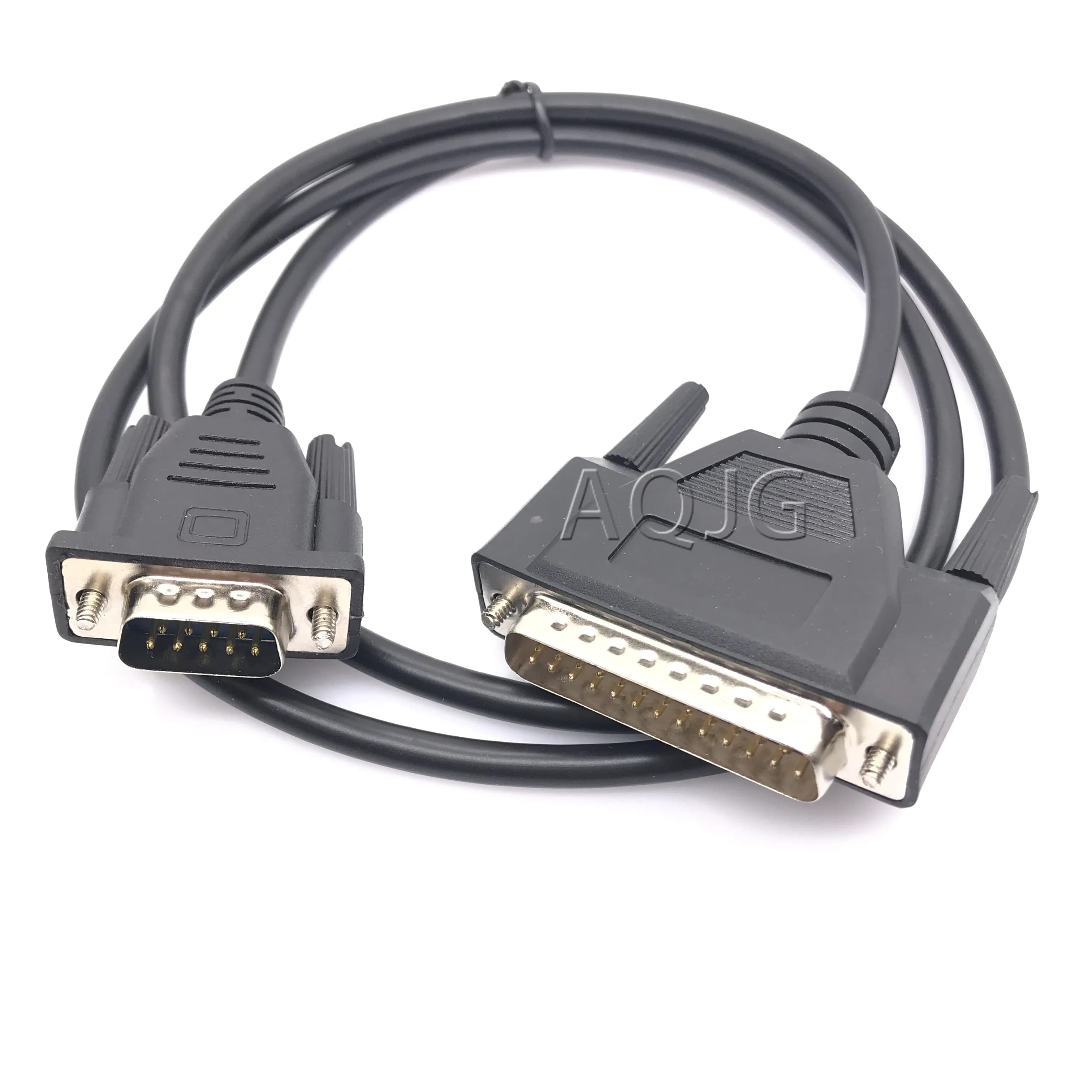 Fil de cuivre pur personnalisé avec broche DB9 à DB25, câble de données, port de série 9 revolution 25 ligne de transmission mâle