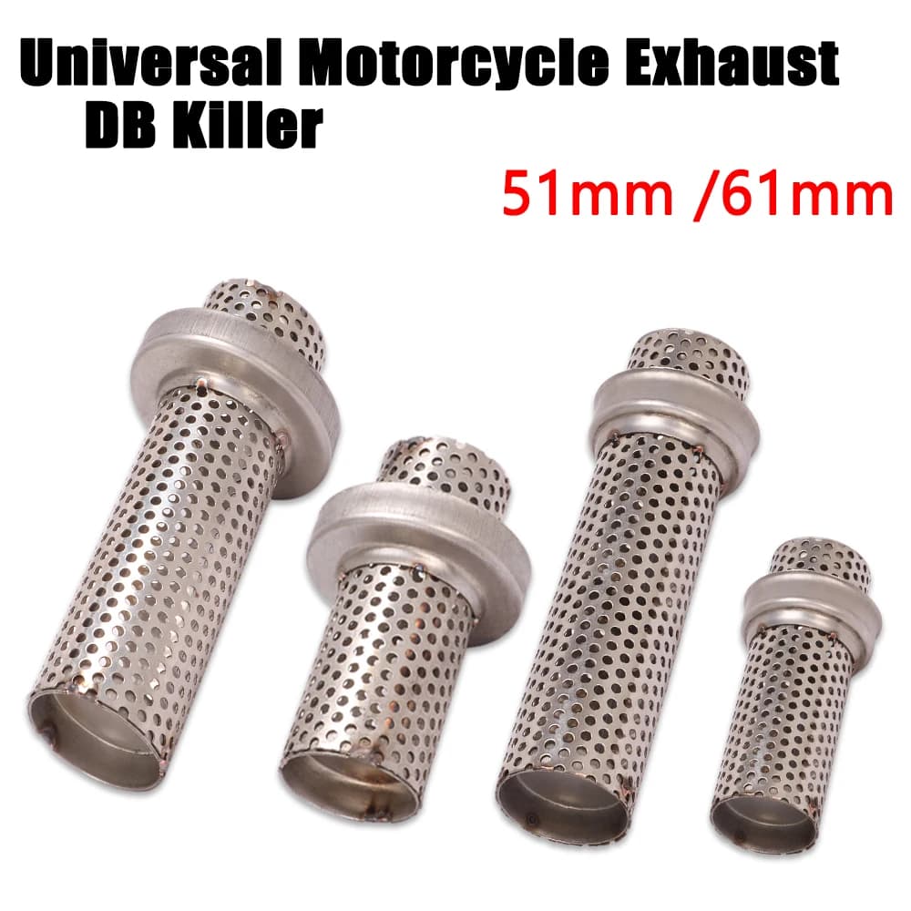 Silencieux d'échappement universel, 51/61mm, pour moto, élimination du bruit, DB Killer amovible