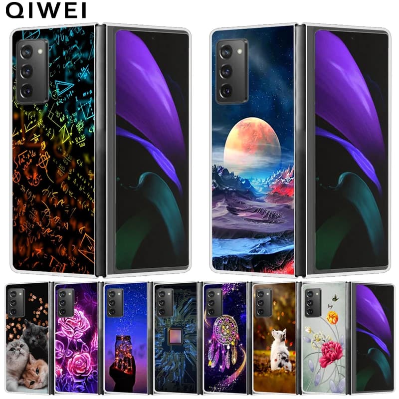 Pour Samsung Galaxy Z Fold 2 5G étui peint couverture de téléphone rigide pour Galaxy Z Fold2 5G 2021 étuis coques Fundas ZFold2 Capas COOL