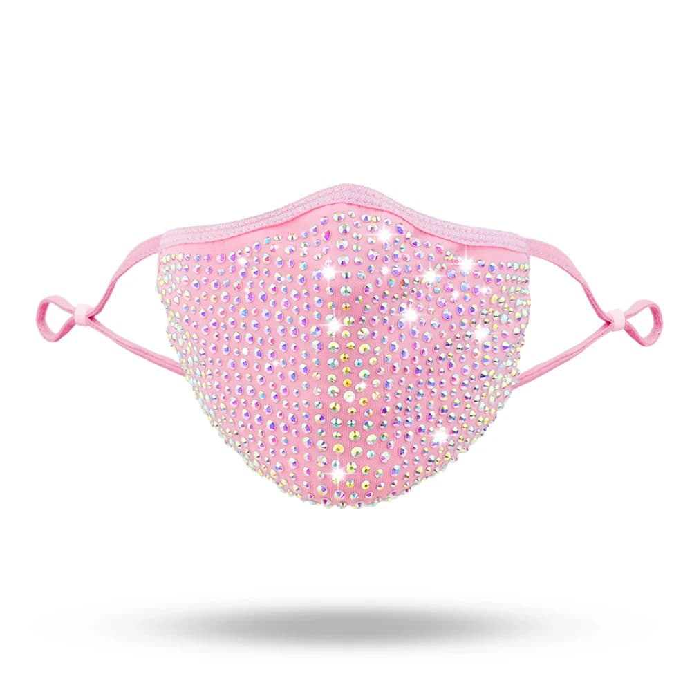 2024 Mode 15 Couleurs Bling Strass Masque Pour Les Femmes Réutilisable Lavé Tissu Masque Halloween ixDécoration KZ-004