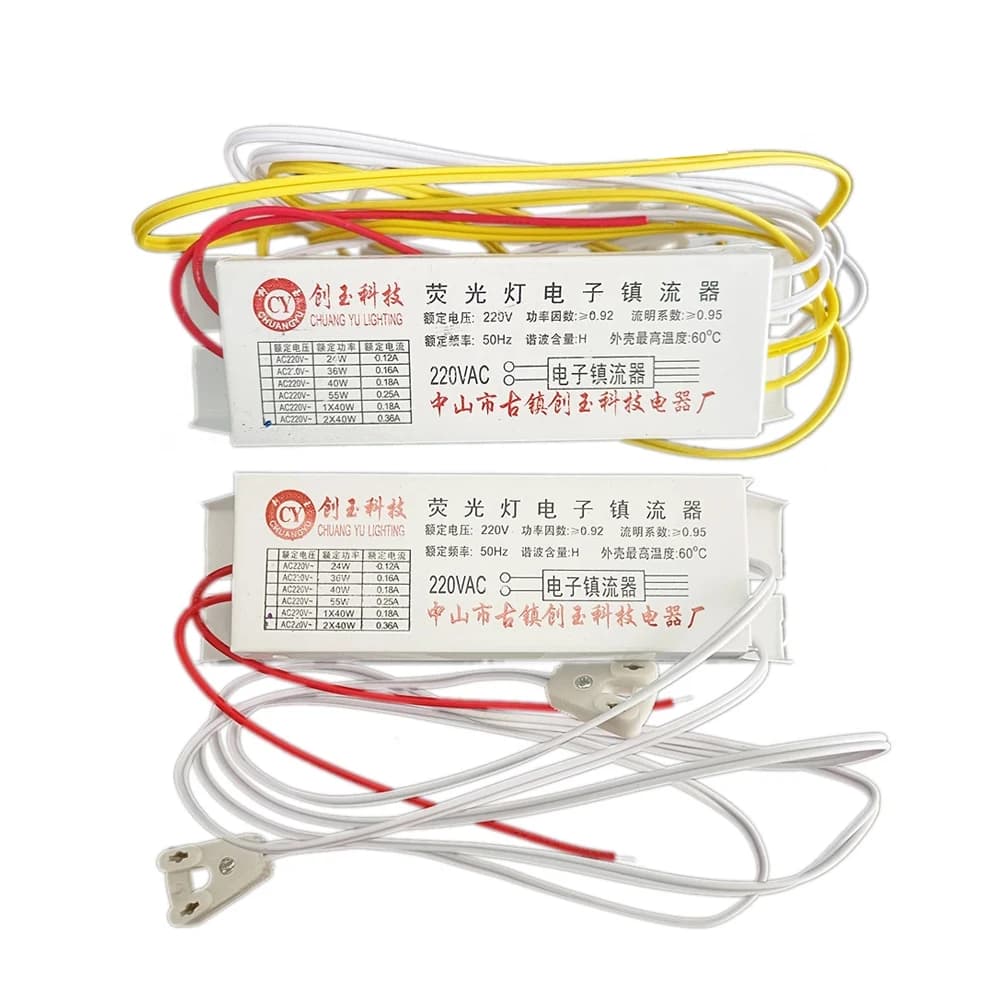 ZAVENZH-Ballast de lampe au néon universel, T8, ballasts électroniques, lampes structurels entes, redresseur, 1 sortie, 2 sorties, 20W, 30W, 36W, 40W, 220V, 50Hz