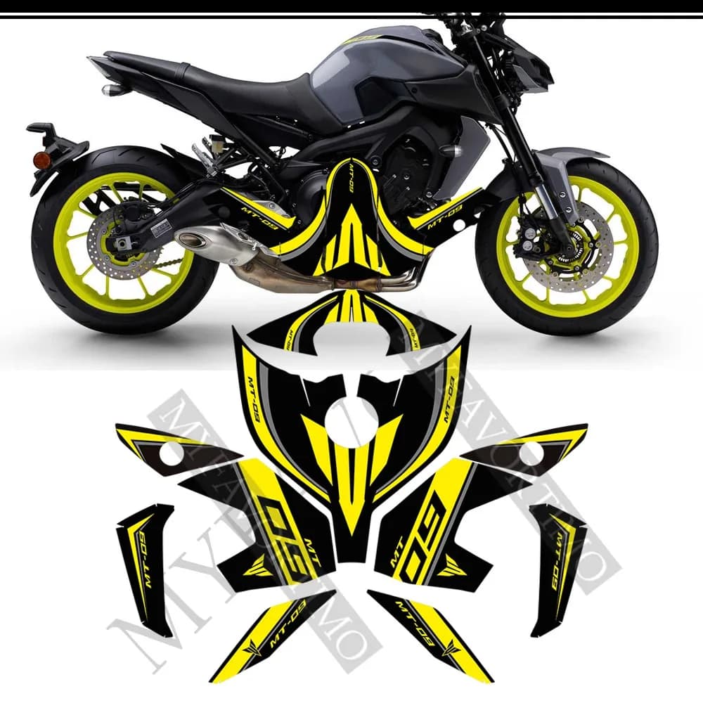 Autocollants de protection de coussin précieux pour Yamaha, carénage de moto, décalcomanie de genou, garde-boue, pare-brise, trucs FZ 09, 2016, 2017, 2018, 2019, 2020