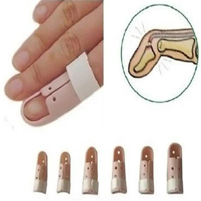 Attelle de support de doigt de main en plastique, crochet réglable, attelle de maillet, fracture articulaire cassée, protection oto, 1 pièce