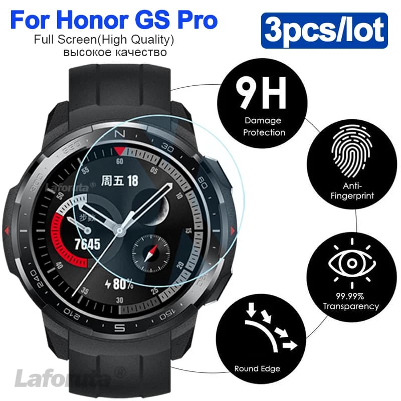 Pour Honor Watch GS Pro verre trempé protecteur d'écran Film garde 9H montre intelligente protecteur garde couverture pour Huawei Honor GS Pro