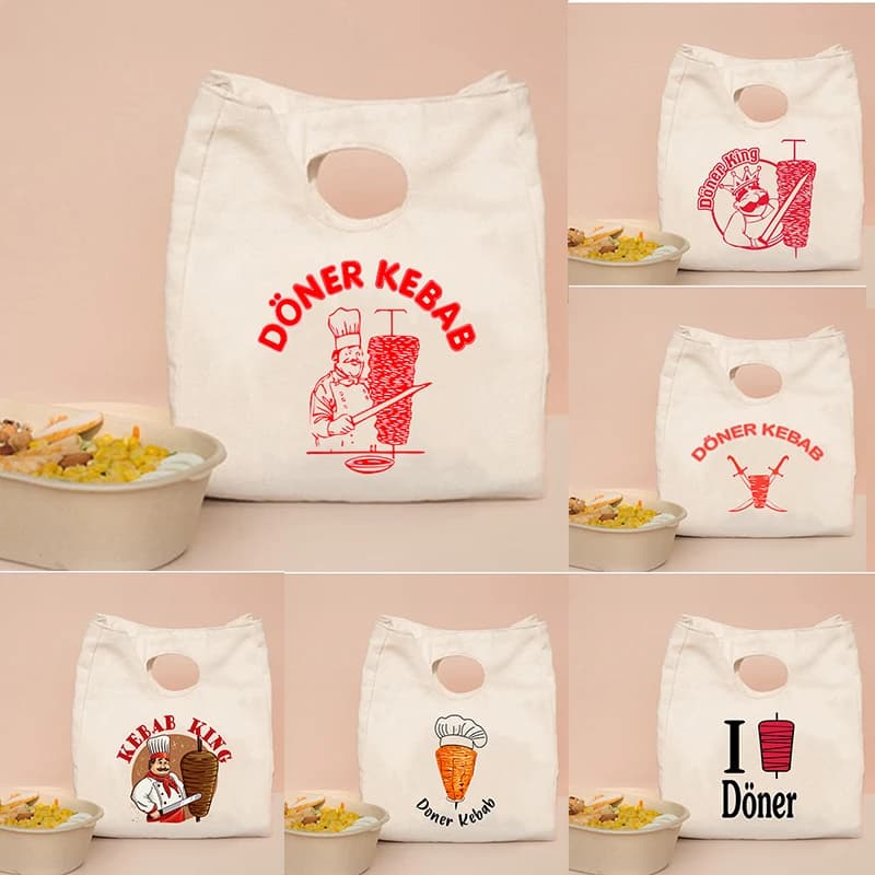 Mater Kebab-Sac isotherme pour pique-nique pour femme, sac isotherme portable, boîte à bento, fourre-tout pour psychothérapeute