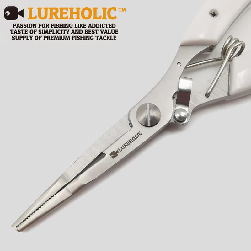 LUREHOLIC accessoires de pêche Mini pince outil pour petite bague collectrice de leurres pince de pêche en acier inoxydable coupe-ligne tressée
