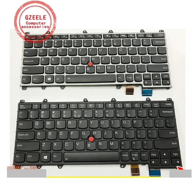 Clavier d'ordinateur portable rétro-éclairé US/UK/SP, pour Lenovo YOGA 260 260S 370 X380 Thinkpad S1 2nd S1 3RD S1 4TH 01HW575 01HW615 01HX100 01HW655