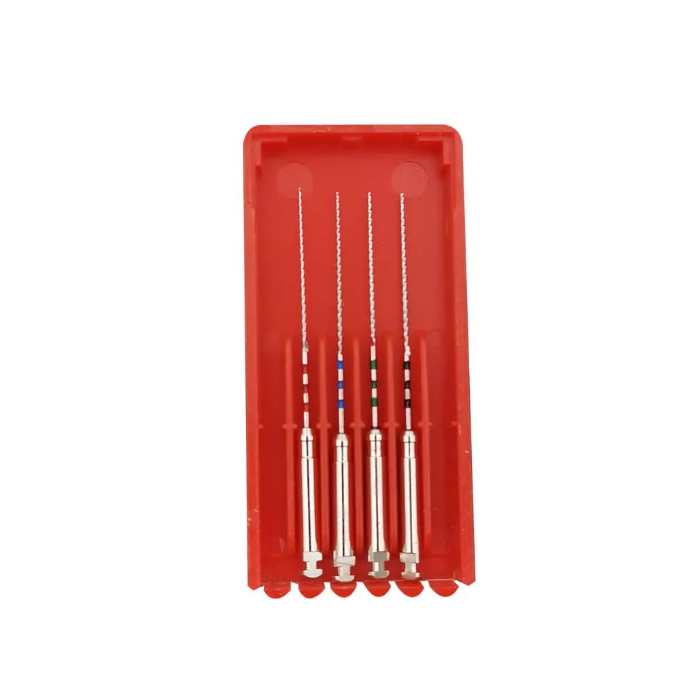 4 pièces/boîte limes Endo dentaires Gutta condenseur 25mm MacSpadden fichiers de condenseur 21mm limes endodontiques 45 #25mm li