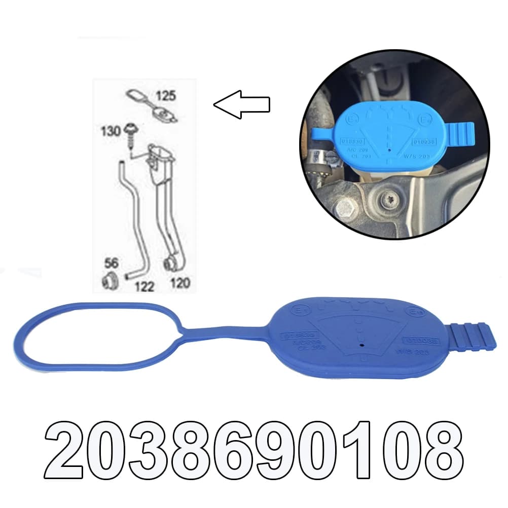 Bouchon de réservoir de bouteille de liquide de lave-glace de moteur, pour Mercedes W221 W209 W203 S203 C209 A209 CL203 S203 OE # 2038690108