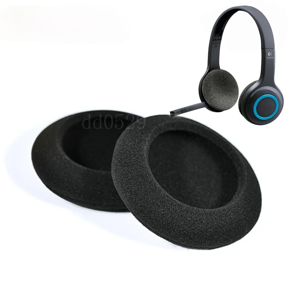 Coussinets d'oreille en mousse pour casque sans fil Logitech H600 H 600, 5 paires, 10 pièces