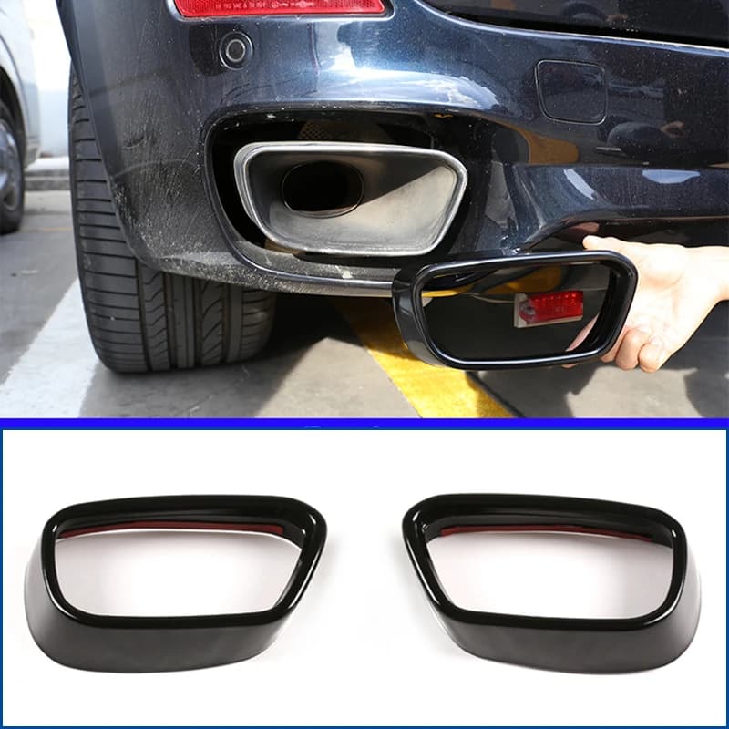 Pour BMW X5 F15 X6 F16 2014-18 style de voiture silencieux arrière tuyau d'échappement couvercle de sortie garniture accessoires extérieurs (pour la Version sport M)