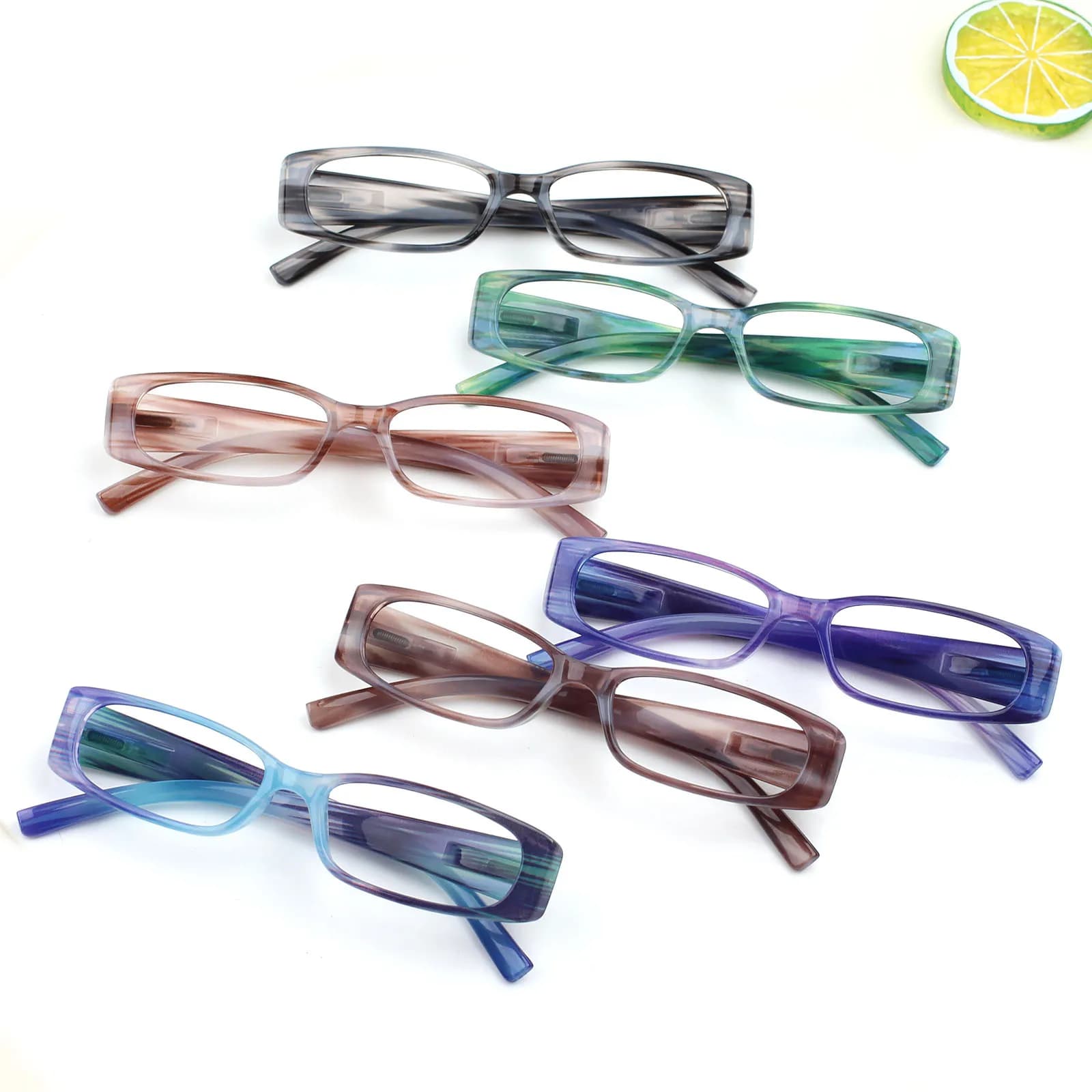 Turezing lunettes de lecture mode couleur cadre lunettes décoratives charnière à ressort HD presbytie optique-lunetterie 0 ~ 600