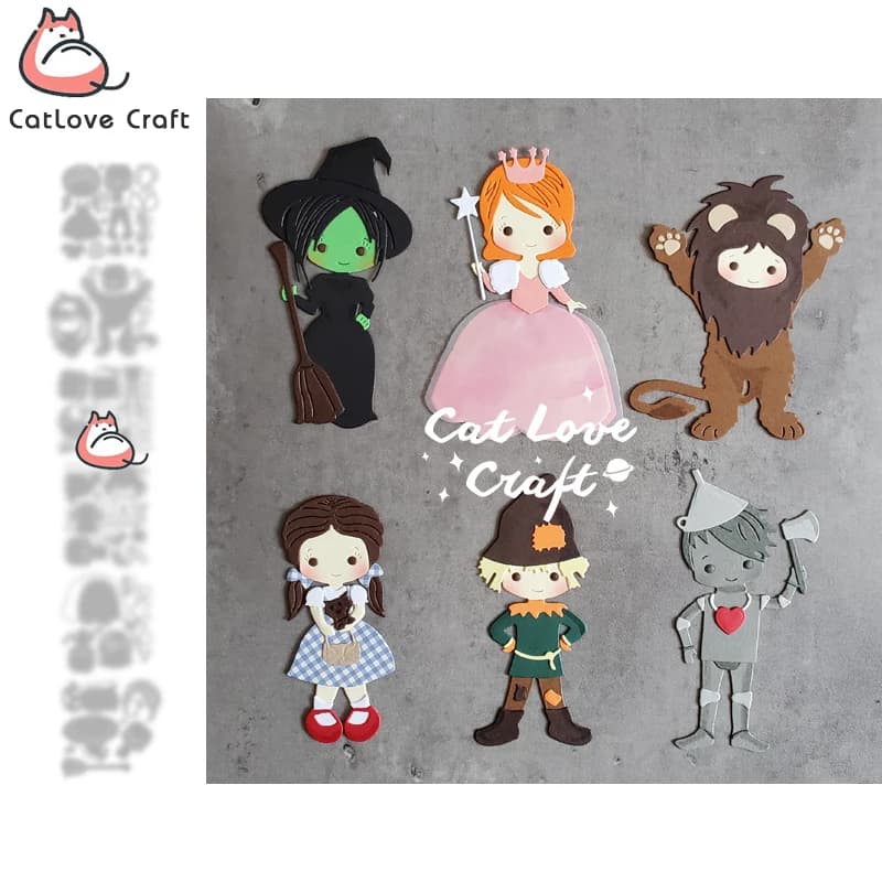 Matrices de Découpe en Métal avec Personnages de Catlove Dégradé, Cailloux de Scrapbooking, Carte de Découpe, de Bricolage, Gaufrage Artisanal, Nouvelle Collection 2021