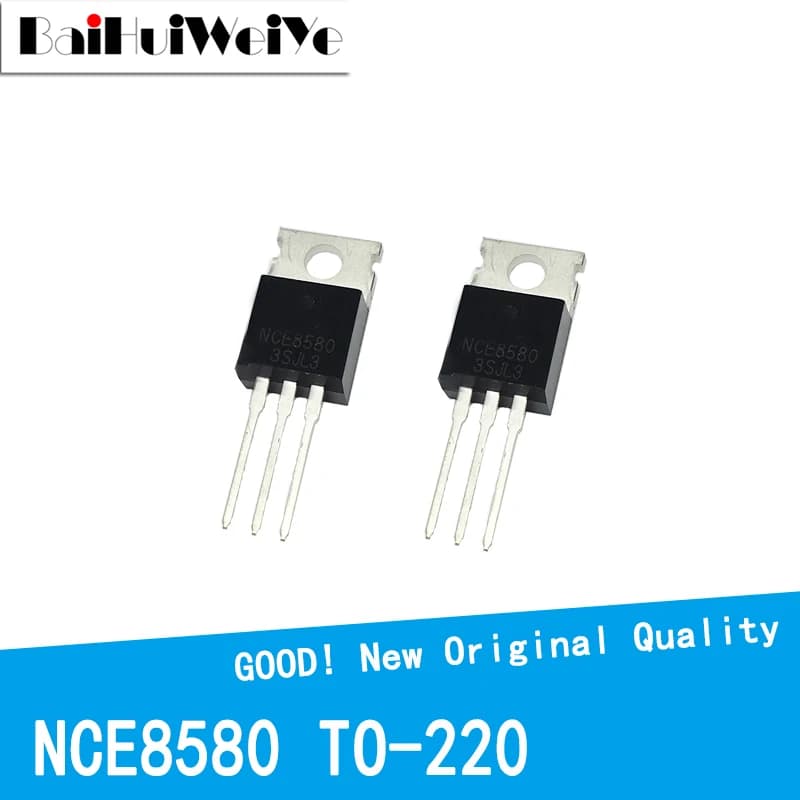 Lot de 10 puces de Transistor MOSFET NCE8580 85V 80a 8580 NCE8580H TO-220 TO220, nouvelle puce originale de bonne qualité