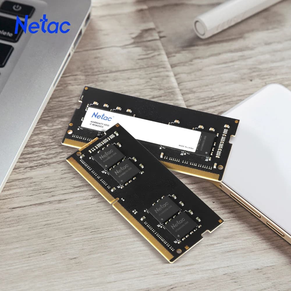 Mémoire RAM Netac DDR4 2666MHz 3200MHz DDR4 8GB 4GB 16GB RAM DDR4 pour ordinateur portable SODIMM 1.2V C19 Vente en gros