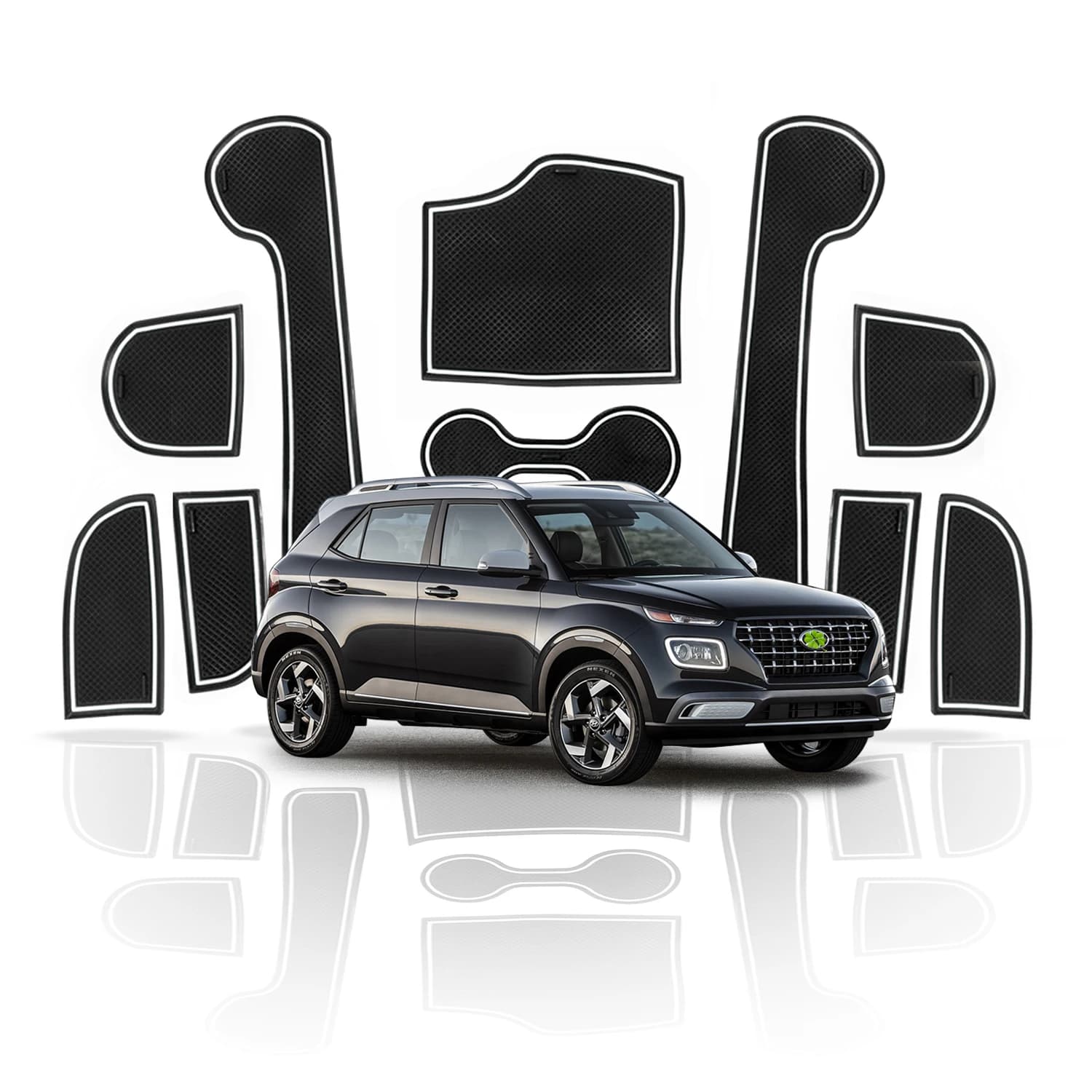 RUIYA pour Hyundai Venue 2020 2020 2021 2021 2022 2023 2024 2025 Tapis de porte de voiture antidérapant Tapis de fente Auto Intérieur Hyundai Venue 2024 Accessoiresundai Venue Accessoires 2022