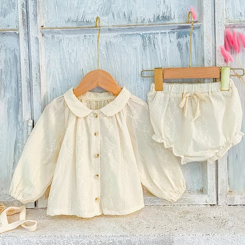 Ensemble chemise à manches longues et short PP pour bébé fille, vêtements pour nouveau-né, mode printemps-automne