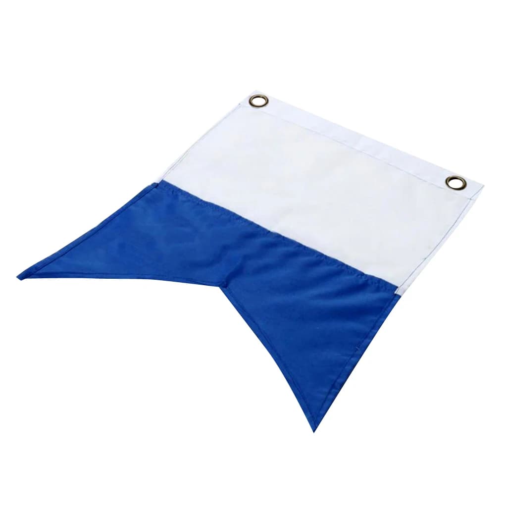 350x300mm blanc et bleu plongée sous-marine bateau Alpha drapeau bannière nationale signe International