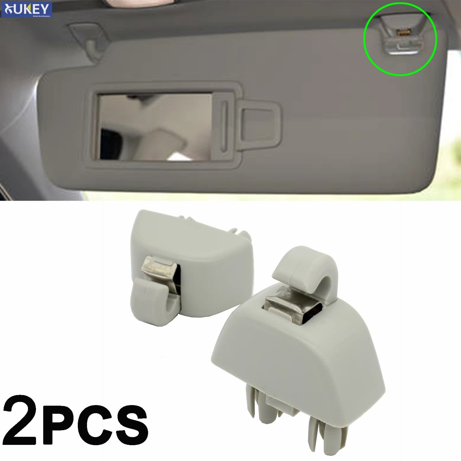 Crochet de fixation pour pare-soleil intérieur, pour VW Volkswagen Passat Polo Up, 2 pièces Audi horizon C6 05-13 Skoda Citigo rine Seat MII structure