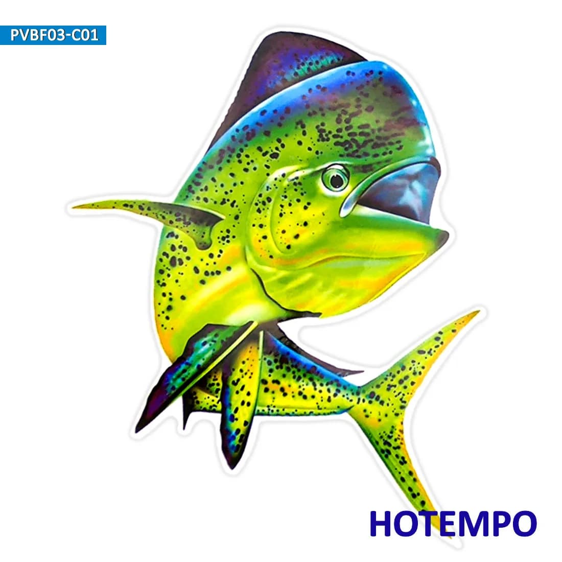 20cm, Autocollants grands poissons de mer, Dauphin commun, Pêcheur Pêche Voyage, Pour bateau, laptop, bagage, moto, voiture, skate, aquarium, verre, fenêtre, mur, Autocollants imperméables