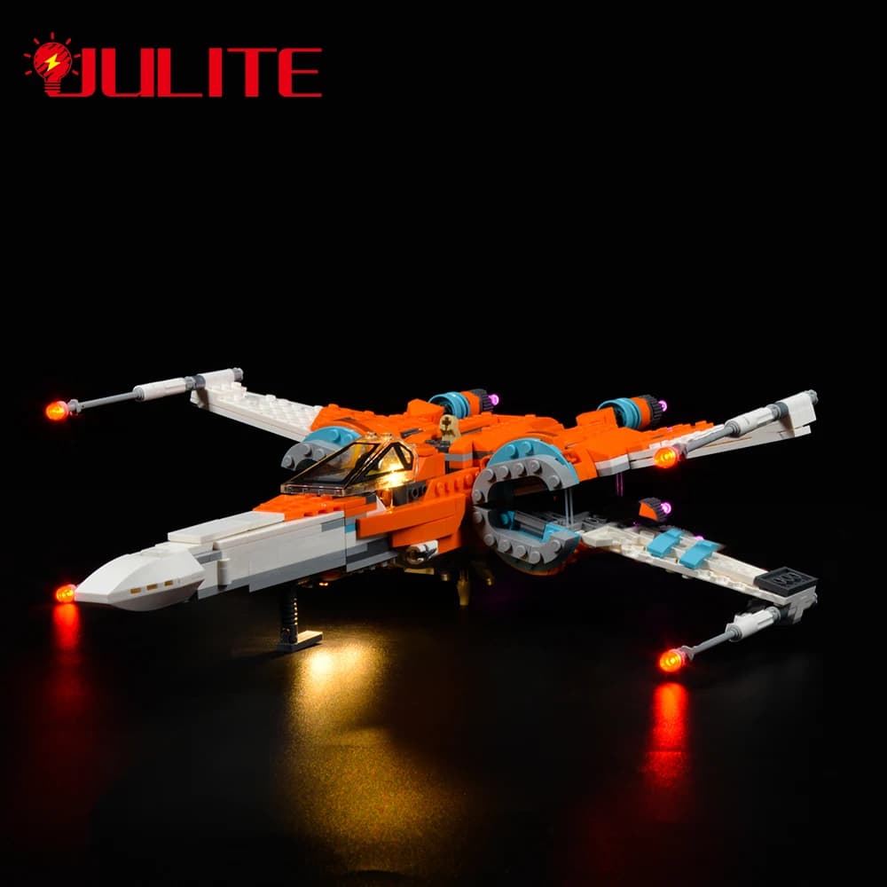 Kit d'éclairage LED pour chasseur X-Wing de Poe Damander's, ensemble de jouets de bricolage, blocs de construction non inclus, 75273