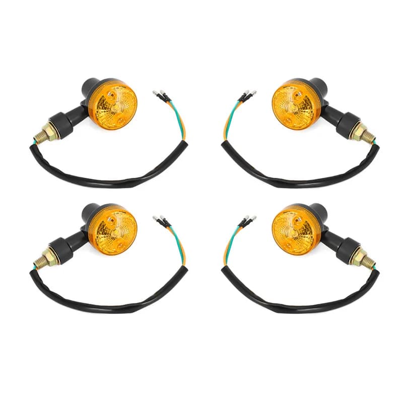 Nouveau 4 X indicateurs LED 6 V clignotants ambre moto clignotants 6 VOLTS clignotant moto